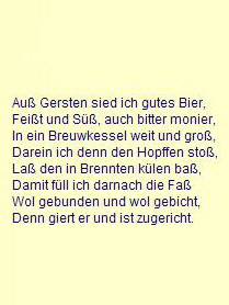 Kommentierung zum Bierbrauerhandwerk im St�ndebuch des Jost Ammans aus dem Jahre 1568
