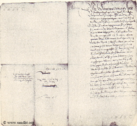 B�rgschaft der Hansest�dte Deventer, M�nster, Nimwegen, Soest; Wesel und Z�tfen aus dem Jahre 1564 wegen des Osterschen Hauses (Hansehaus) in Antwerpen.